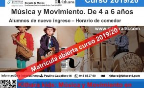 Matriculación en la Escuela de Música del colegio (curso 2019/20)