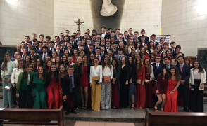 Despedida del colegio (generación 2001. Alumnos/as de 2º de Bchto.)